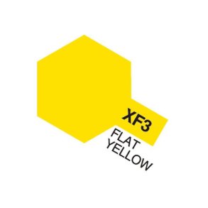 XF-3 Flat Yellow, Acrylic Mini 10 ml (penselmaling, mat) - Tamiya